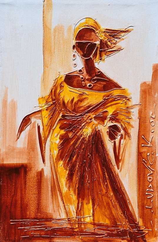 La femme dioula (2002) 60x55cm �